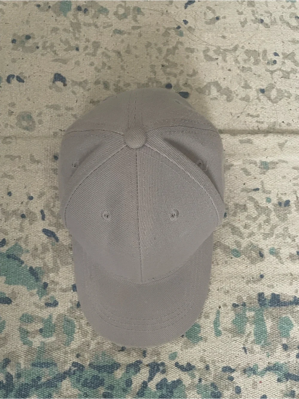 Kids Boys Baseball Cap Hat Light Gray Grey Adjustable